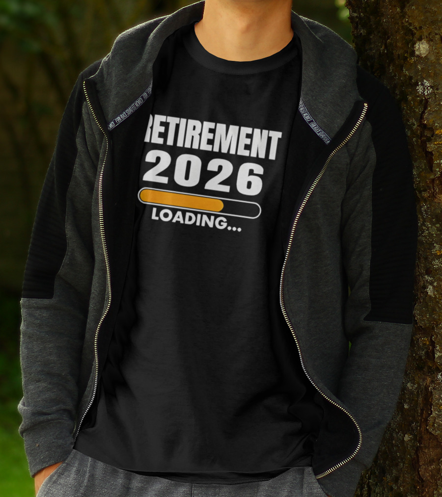 RETIREMENT 2026 LOADING Progress Bar T-Shirt