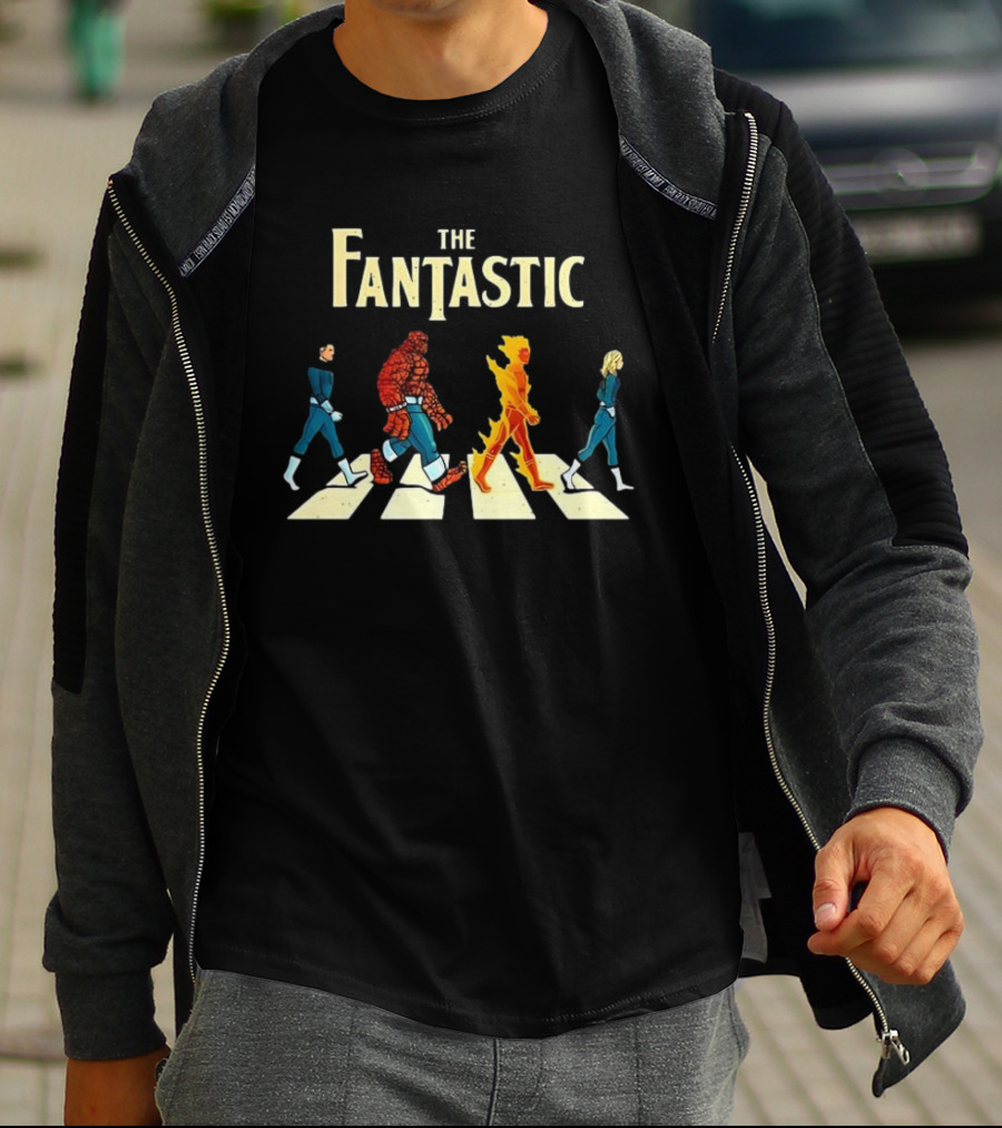 The Fantastic Four Marvel Comics Abbey Road T-Shirt