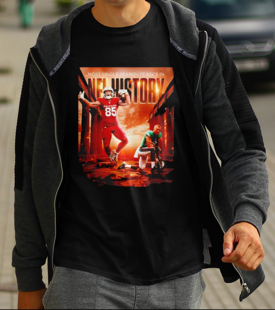 Trey McBride Arizona 85 Most Single Season TE Recs In NFL History T-Shirt