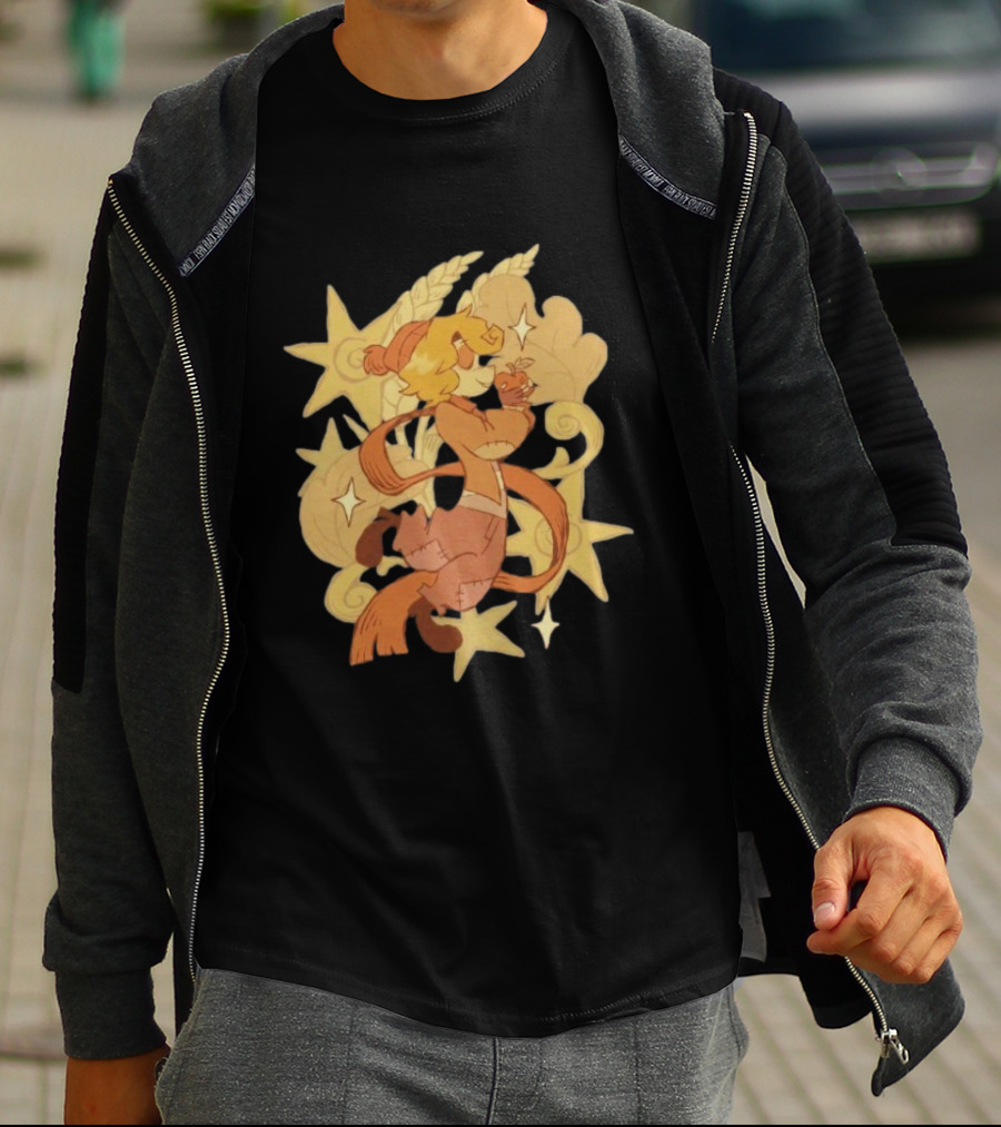 Zeddyzi Ramshackle Skipp Vibes Cartoon Character With Stars And Wheat T-Shirt