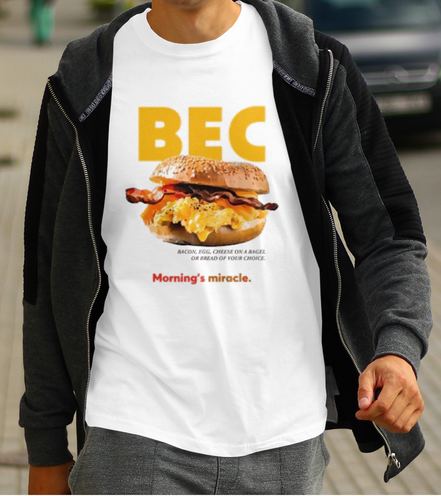 BEC Bacon Egg Cheese Choice Bagel Bread T-Shirt