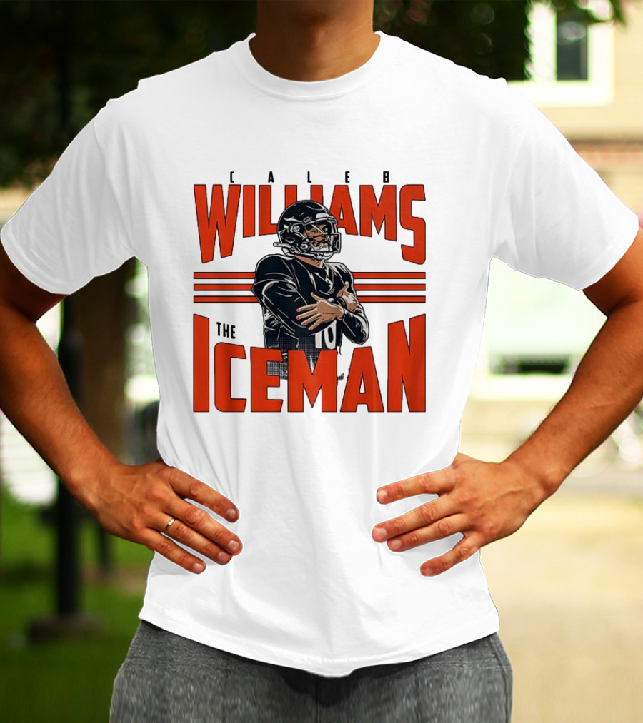 Caleb Williams The Iceman Celebration Number 10 Football Sportswear T-Shirt