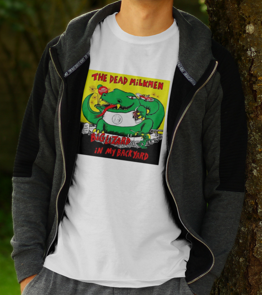 The Dead Milkmen Big Lizard In My Backyard 40th Anniversary Retro Album T-Shirt