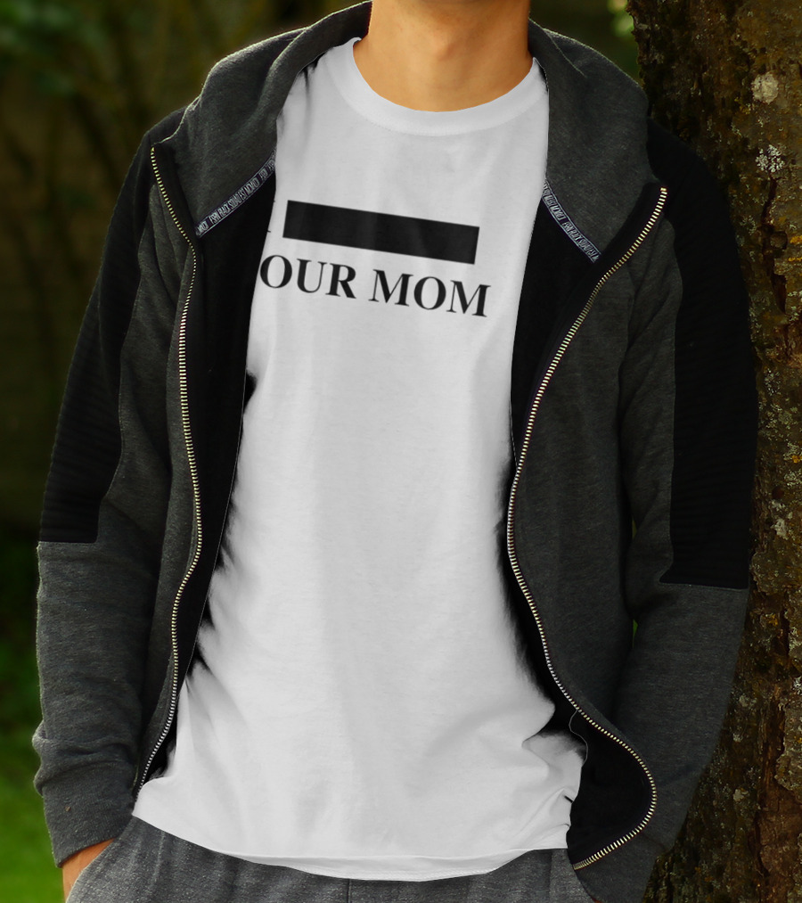 I Blackout Your Mom Hidden Word Playful Text Drinking Humor T-Shirt