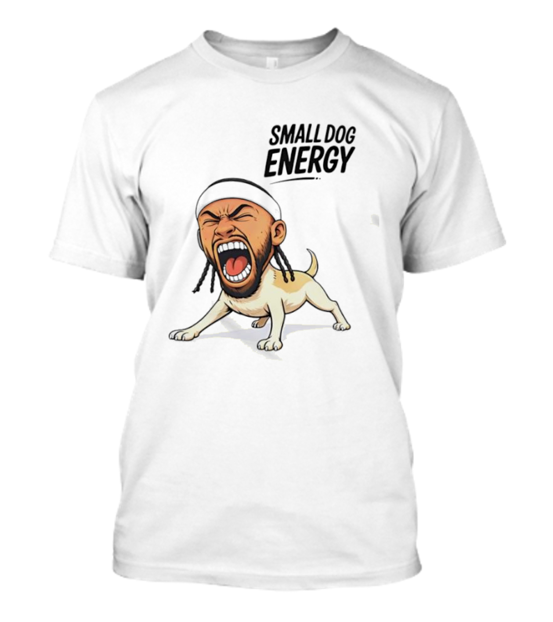 Chihuahua Small Dog Energy Funny Cartoon T-Shirt