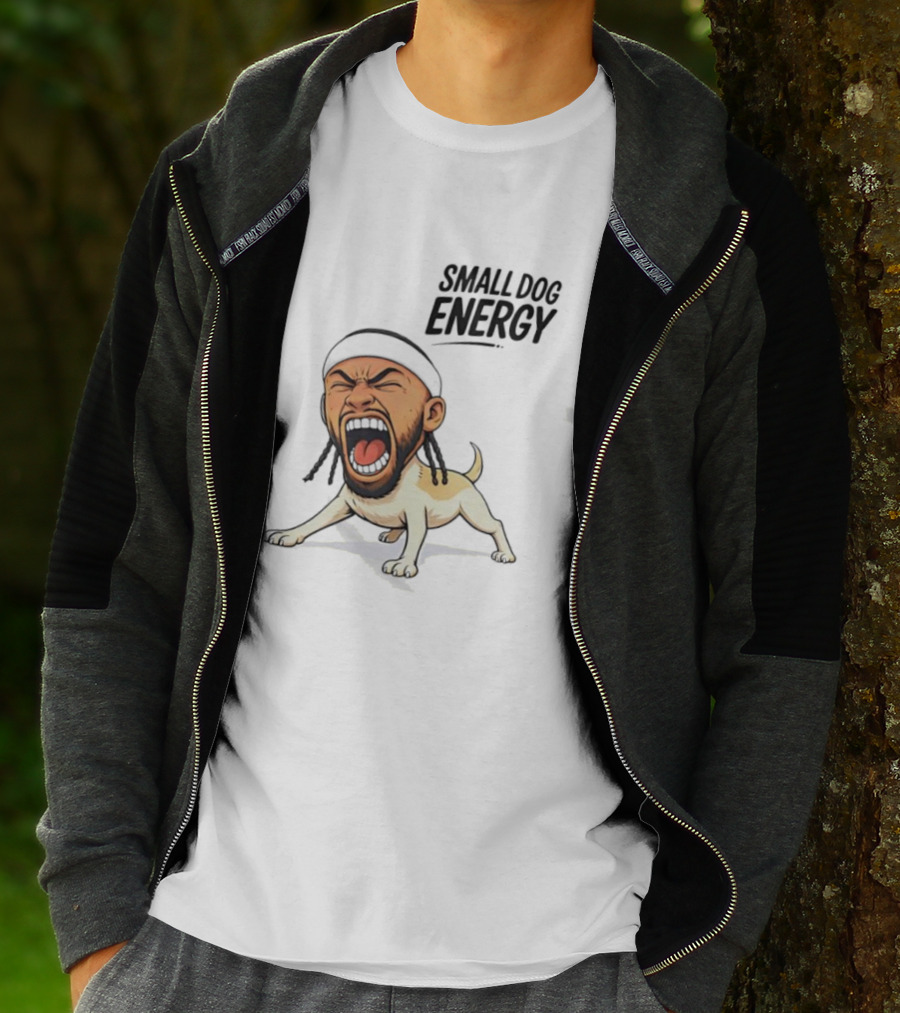 Chihuahua Small Dog Energy Funny Cartoon T-Shirt