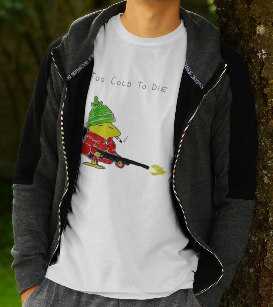 Snoopy Woodstock The Peanuts Too Cold To Die Winter Humor T-Shirt