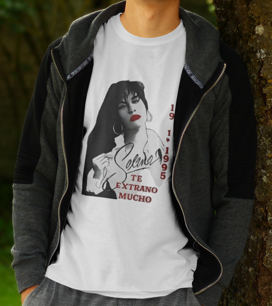 Selena Quintanilla 1971 1995 Te Extraño Mucho Black And White Elegance T-Shirt