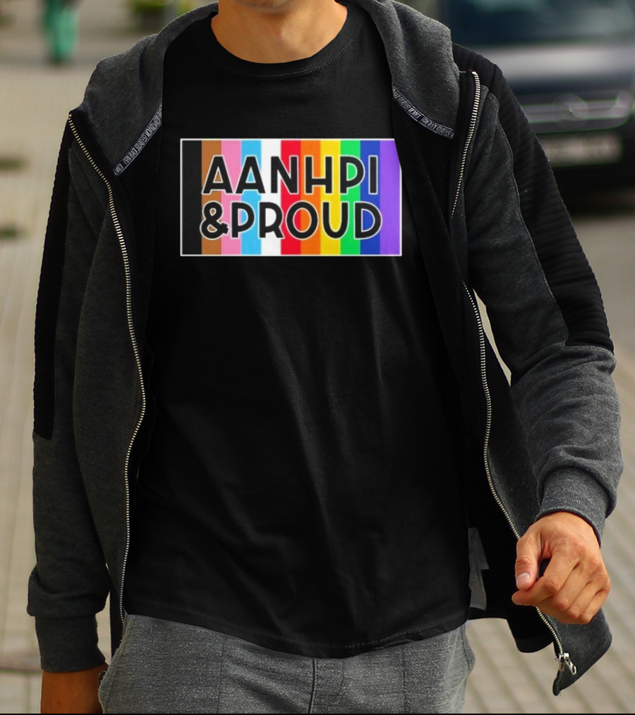 AANHPI & Proud Rainbow Inclusivity Empowerment T-Shirt