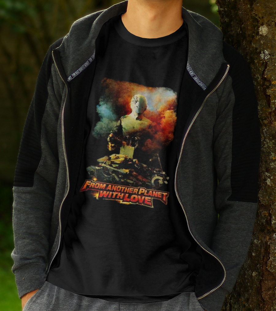 From Another Planet With Love Sci Fi Robot T-Shirt