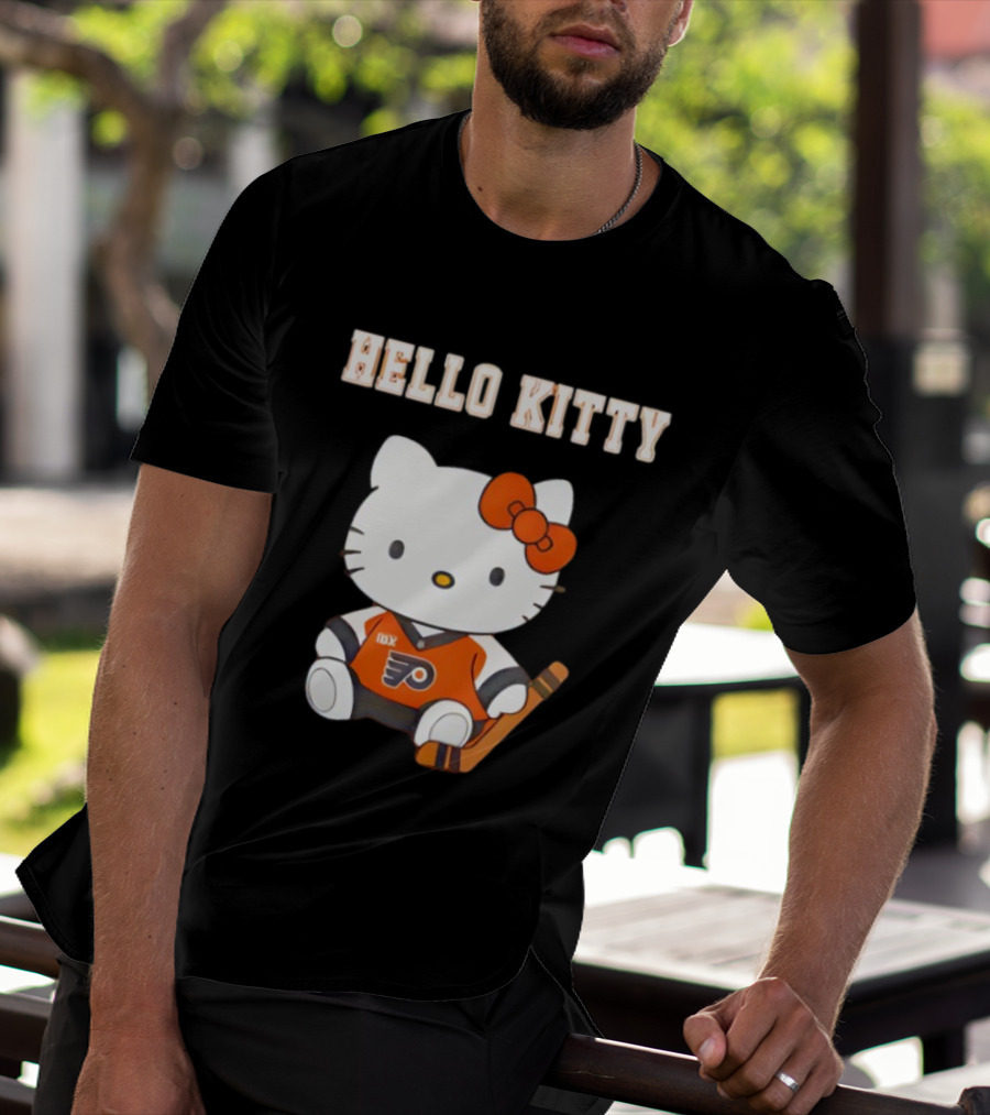 Philadelphia Flyers Hello Kitty Cute Collaboration Hockey Night T-Shirt