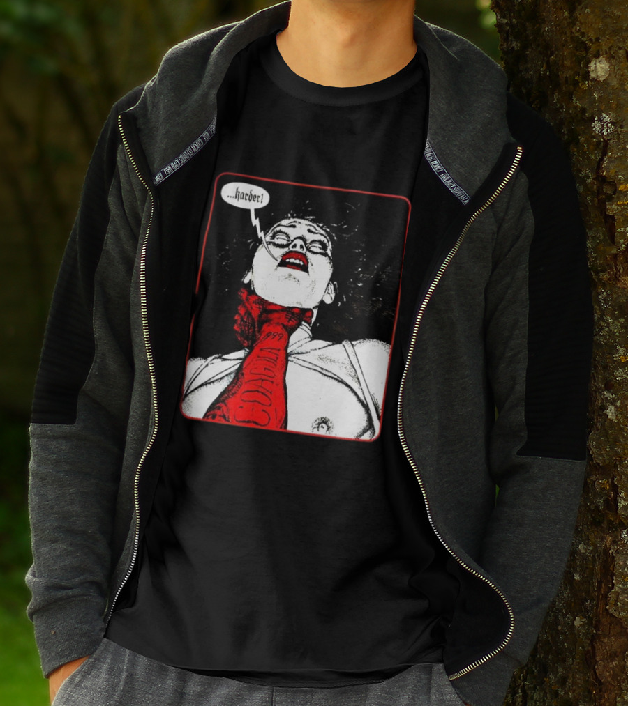 Punzadas De Fantasmas Mujer Con Corbata Rojo Cora 1999 Harder T-Shirt