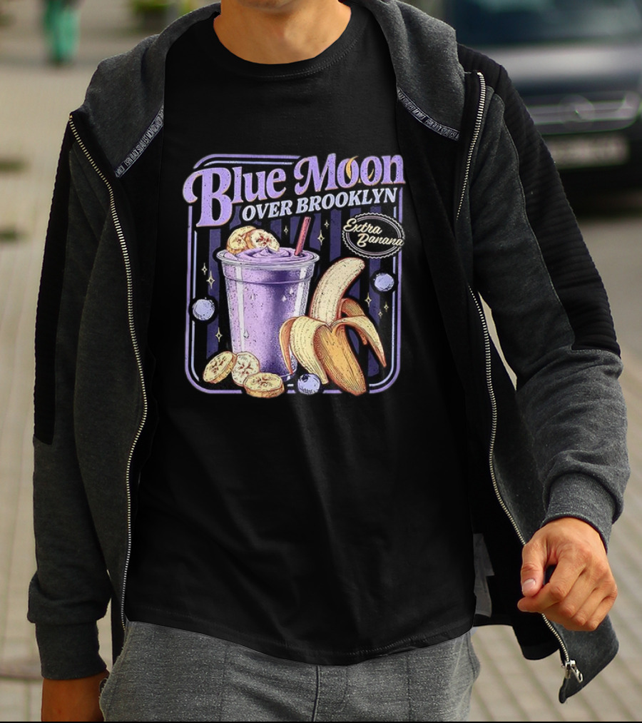 Scott And Kip Blue Moon Over Brooklyn Extra Banana Smoothie T-Shirt