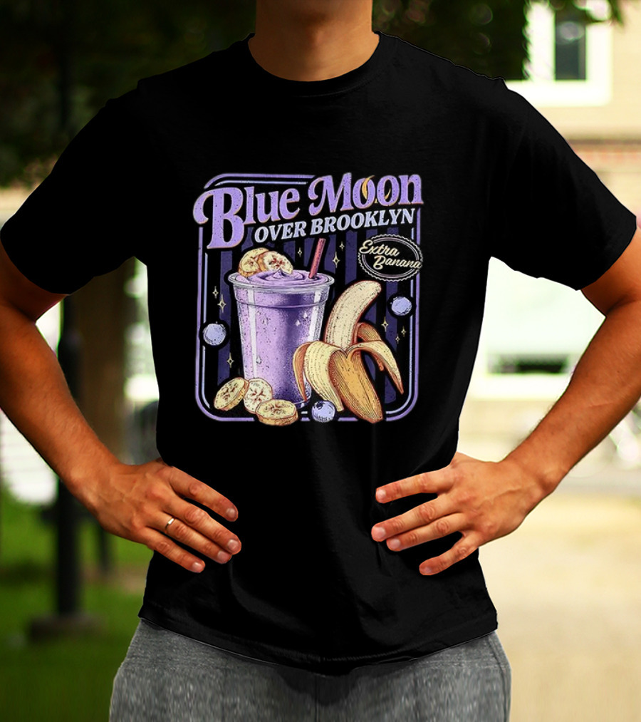 Scott And Kip Blue Moon Over Brooklyn Extra Banana Smoothie T-Shirt
