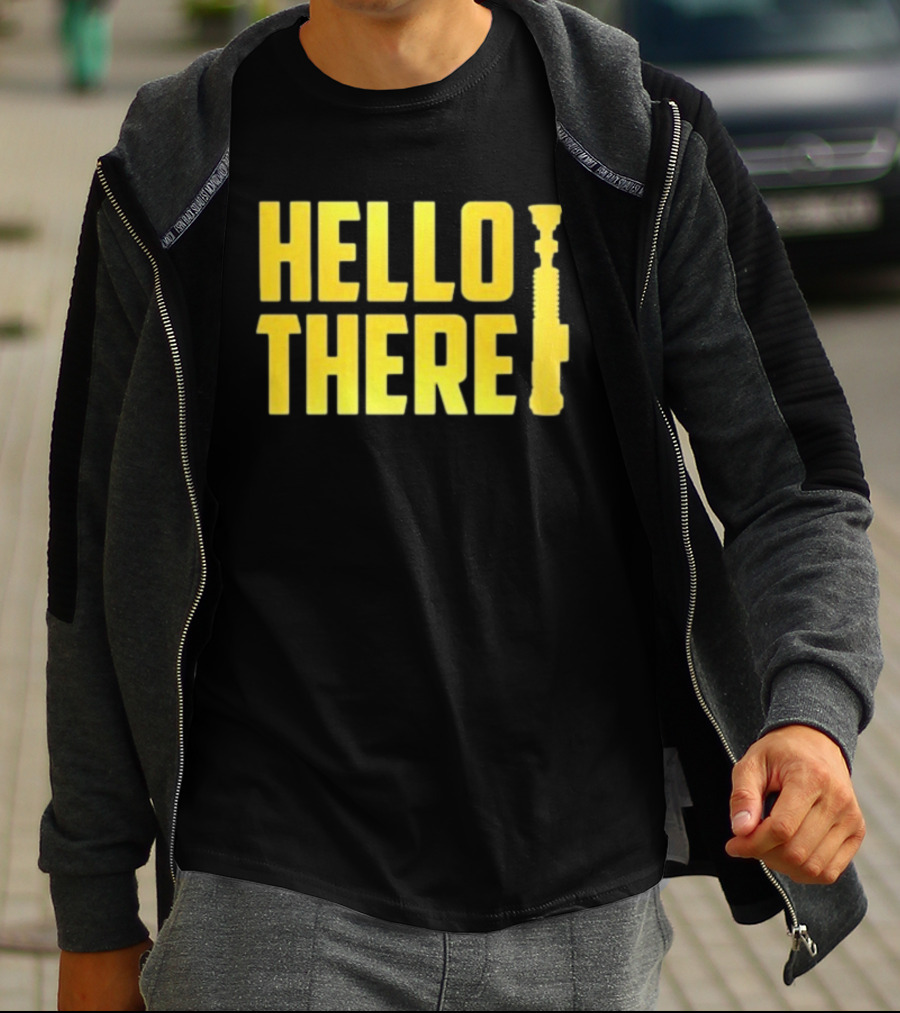 ScreenCrush Hello There Lightsaber Iconic Reference T-Shirt