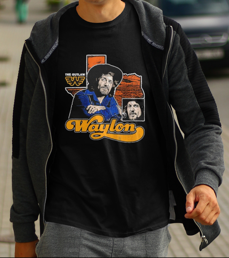 Seager Waylon Jennings The Outlaw Texas Heritage T-Shirt