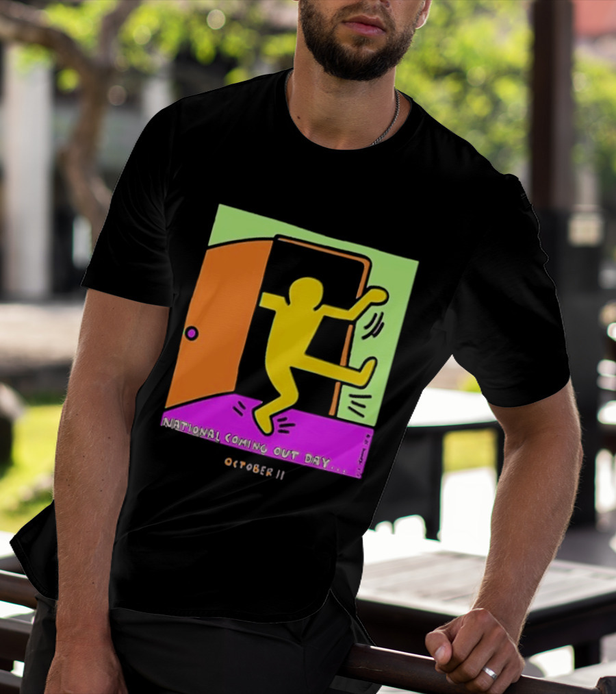 National Coming Out Day October 11 Keith Haring T-Shirt