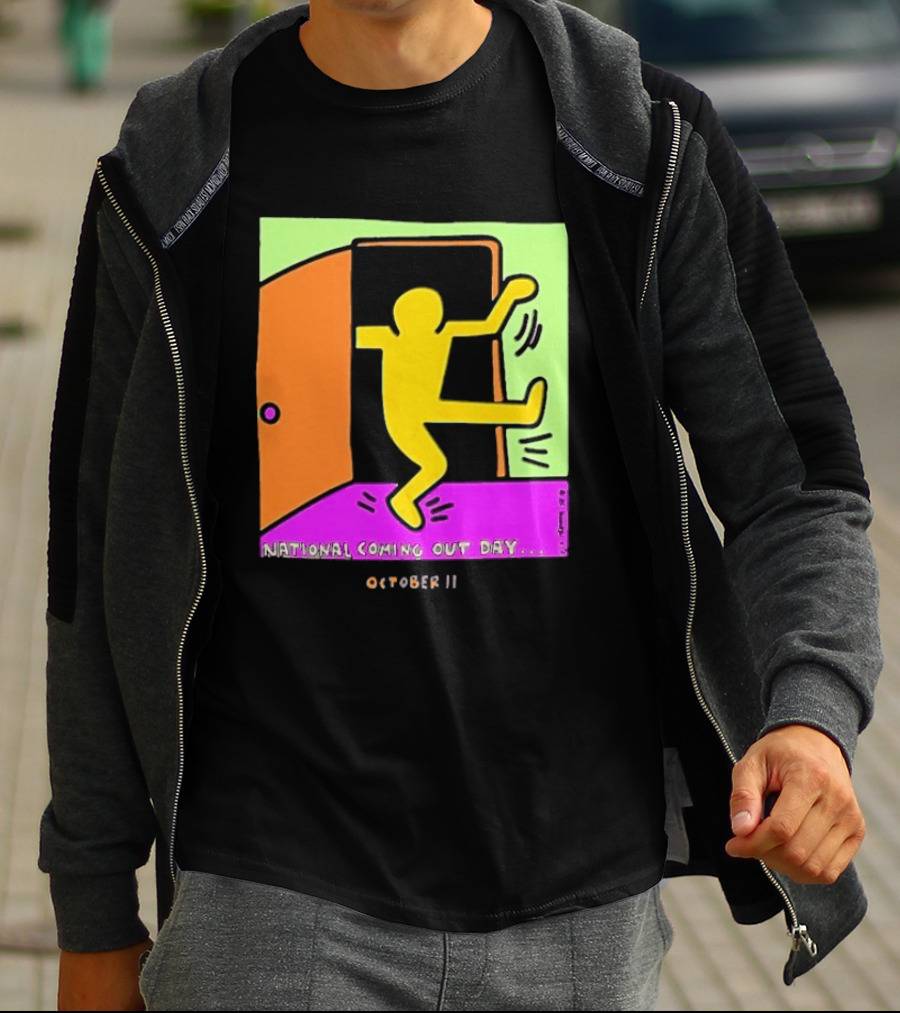 National Coming Out Day October 11 Keith Haring T-Shirt