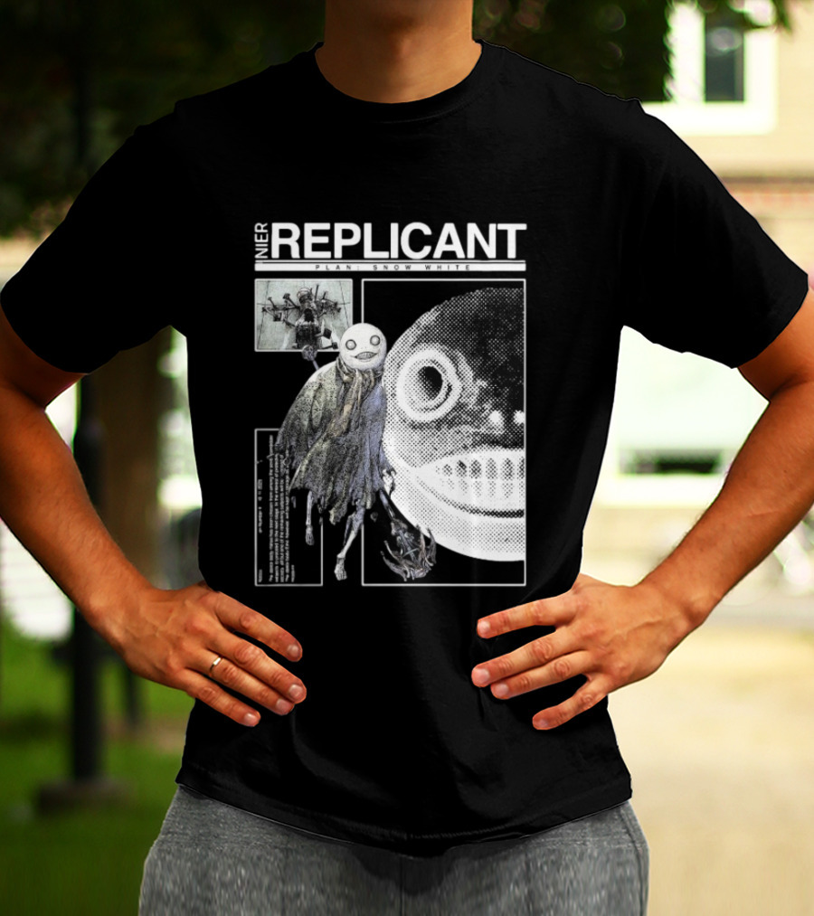 NieR Replicant Plant Snow White Character Illustration Iconic T-Shirt