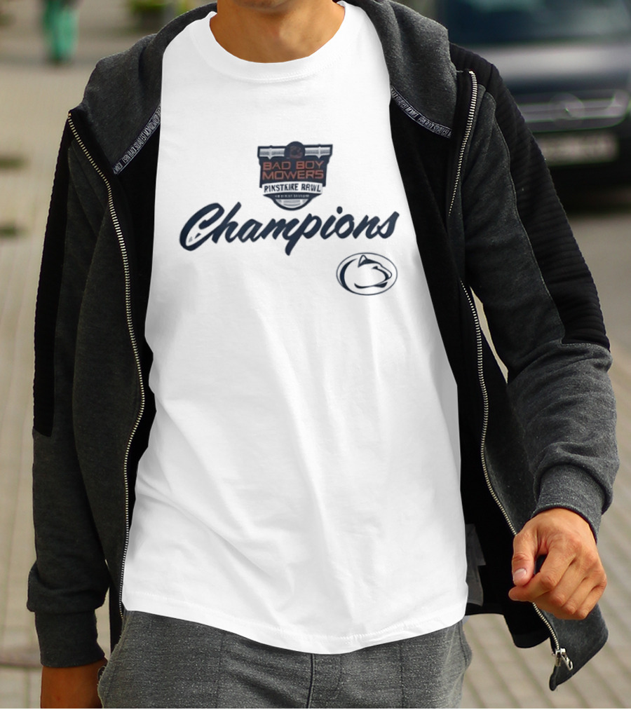 2026 Bad Boy Mowers Pinstripe Bowl Champions Penn State Nittany Lions T-Shirt