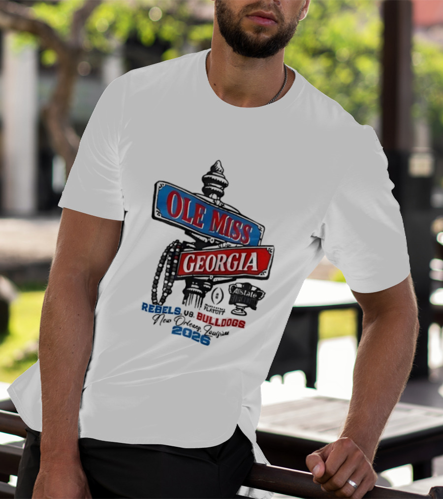 Ole Miss Georgia Rebels Vs Bulldogs Game Day 2023 T-Shirt