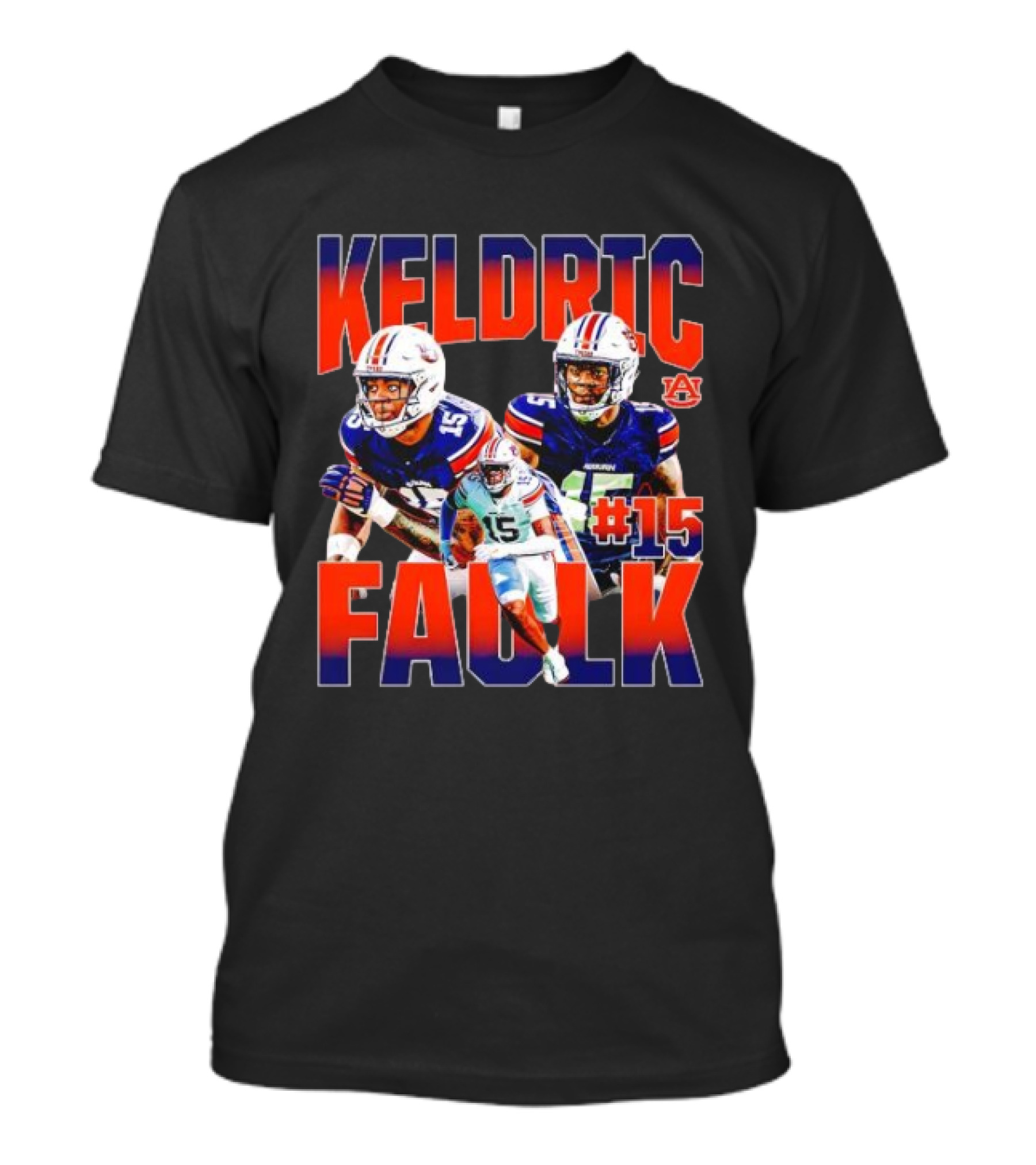 Keldric Faulk Auburn Football #15 NCAA Tigers T-Shirt