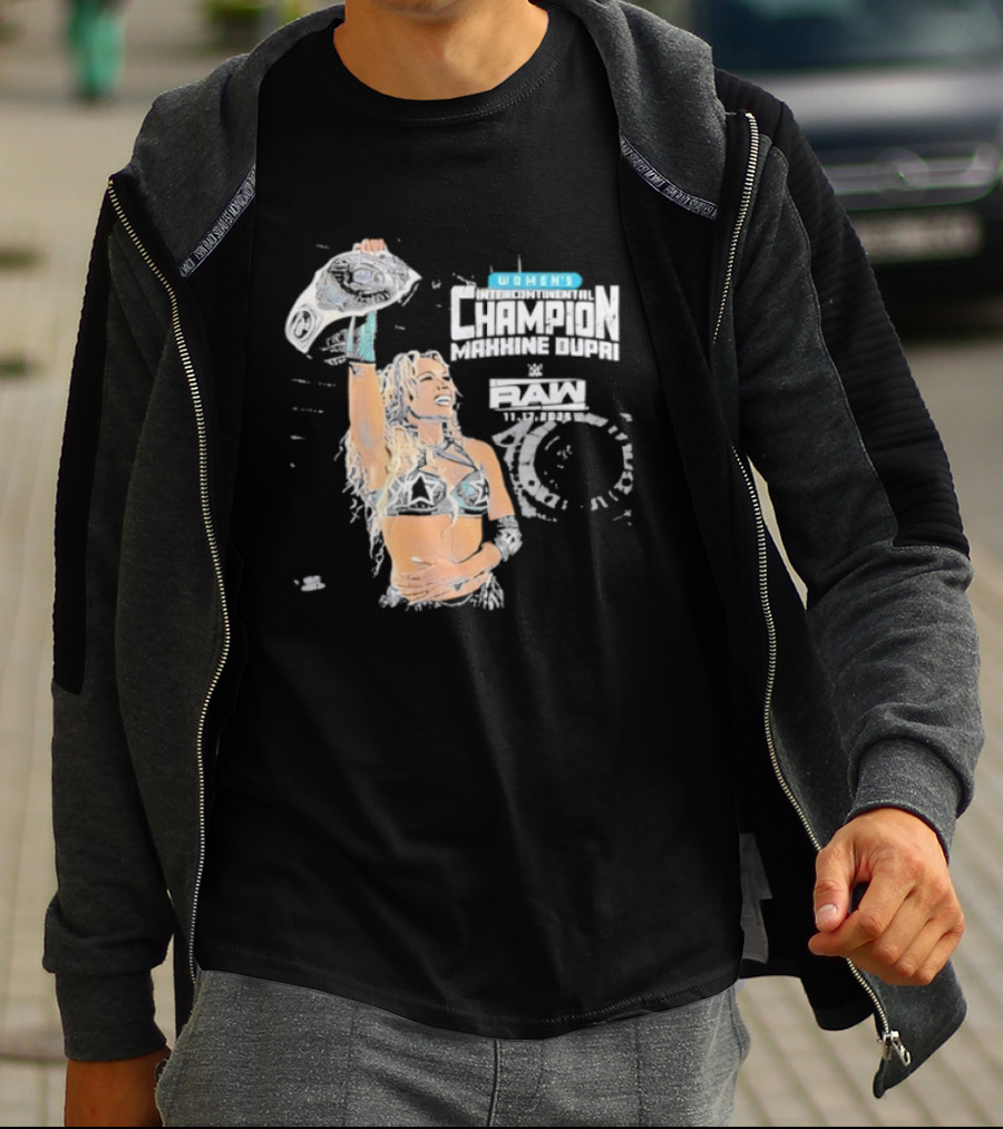 Maxxine Dupri Women's Champion Belt WWE RAW T-Shirt