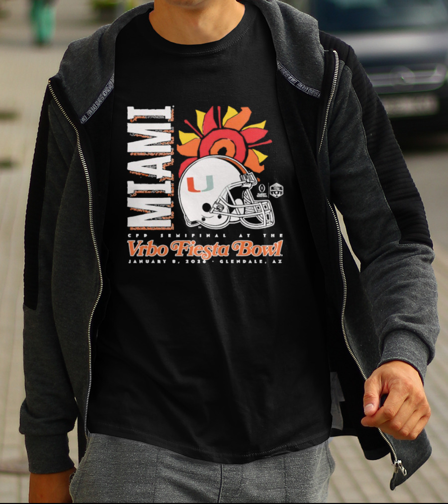 Miami 2026 CFP Semifinal Vrbo Fiesta Bowl January 1 Glendale Arizona T-Shirt