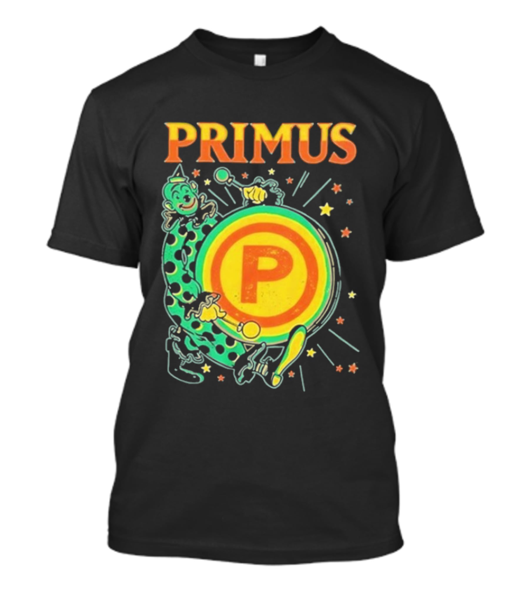 Primus Send In The Clowns New Year's Eve Oakland 2025 Event Featuring Drummer T-Shirt