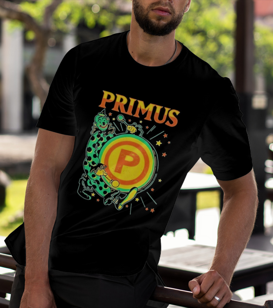 Primus Send In The Clowns New Year's Eve Oakland 2025 Event Featuring Drummer T-Shirt