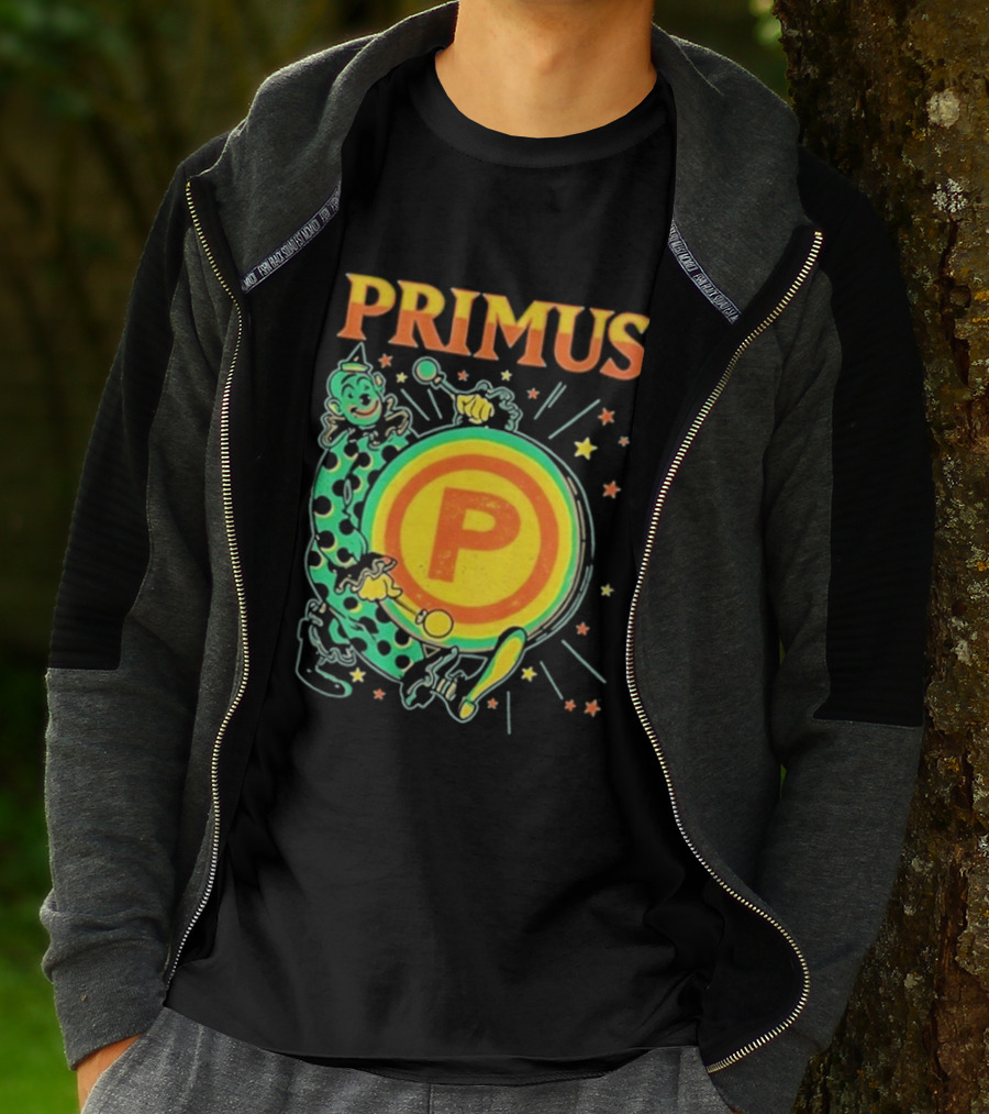 Primus Send In The Clowns New Year's Eve Oakland 2025 Event Featuring Drummer T-Shirt