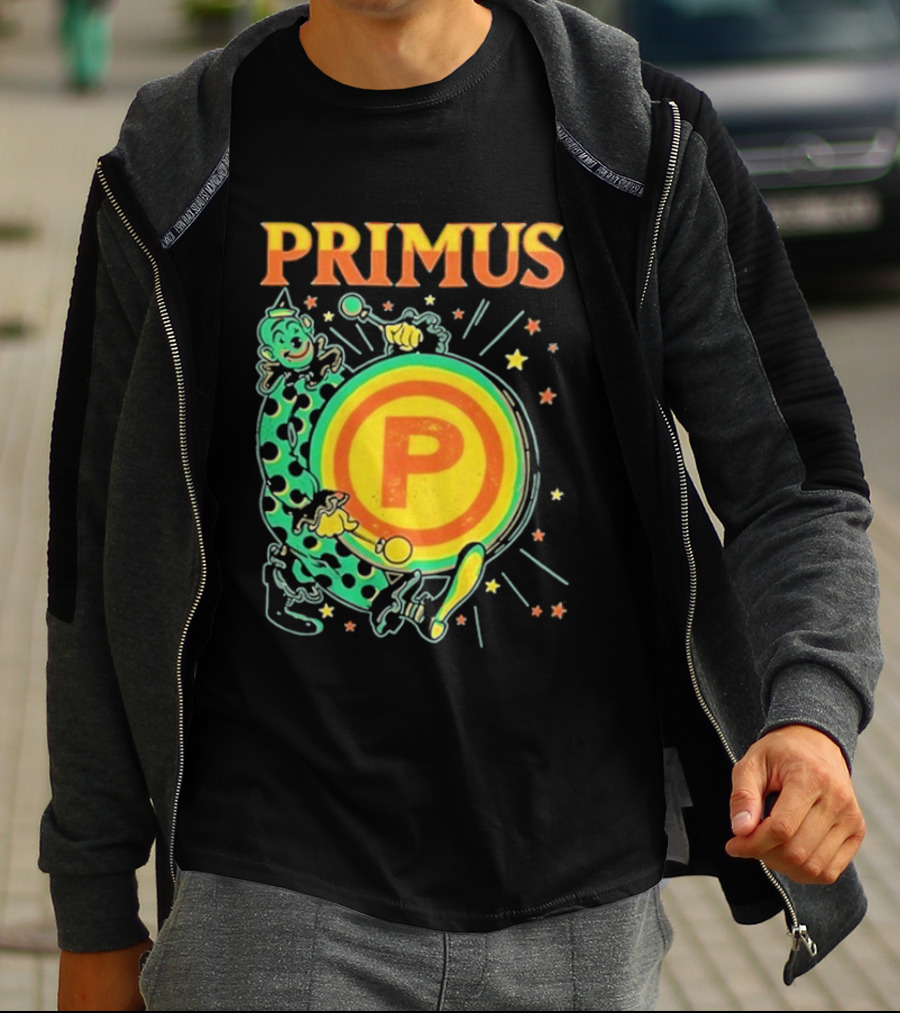 Primus Send In The Clowns New Year's Eve Oakland 2025 Event Featuring Drummer T-Shirt