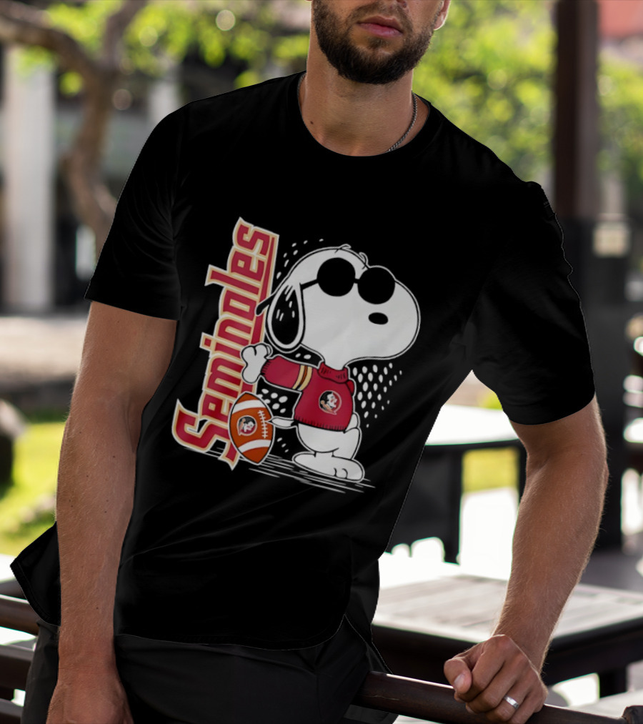 Seminoles Snoopy Joe Cool Football Fan Gear T-Shirt