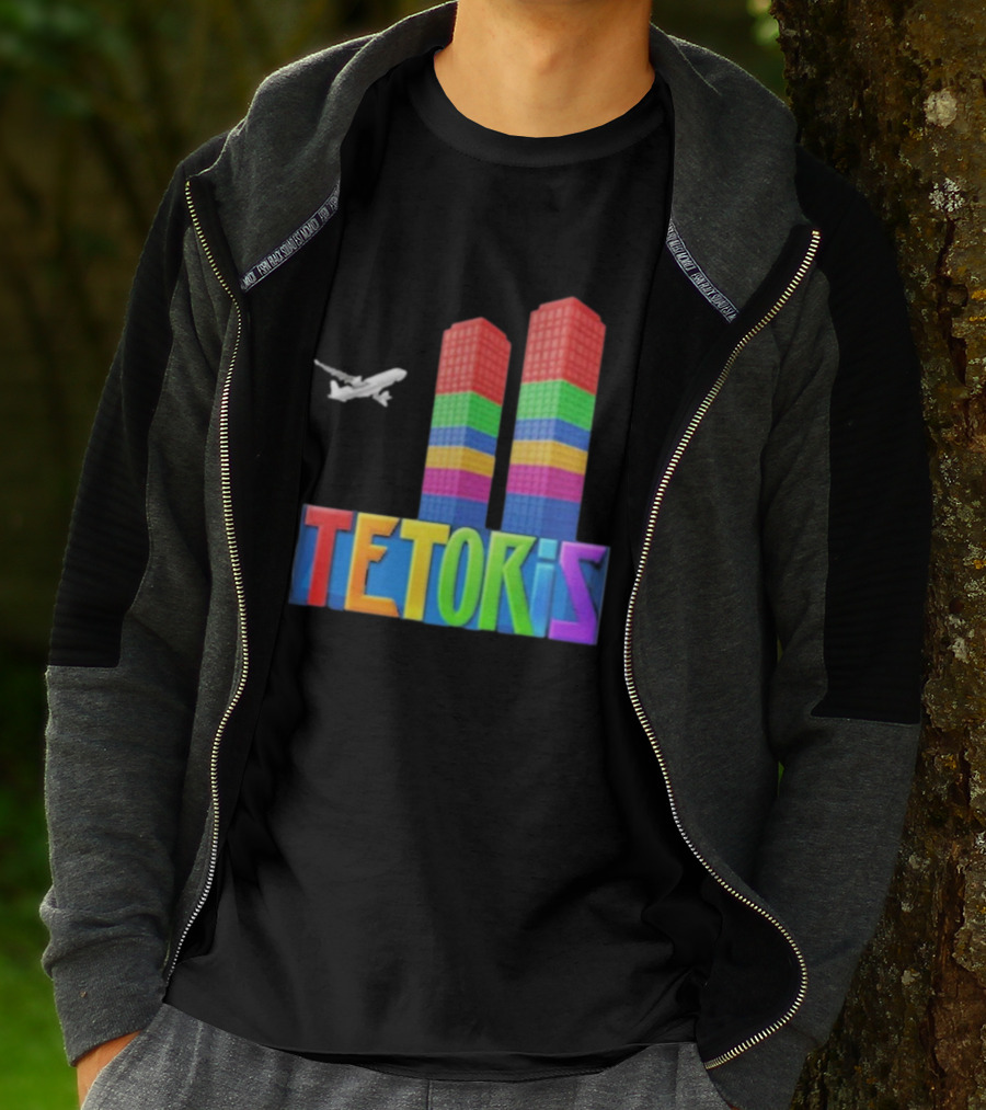 Tetoris Block Towers And Plane T-Shirt