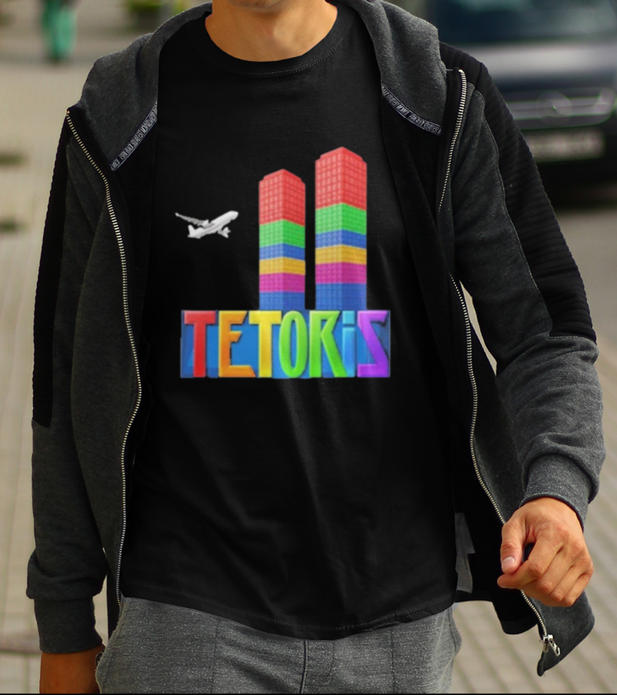 Tetoris Block Towers And Plane T-Shirt
