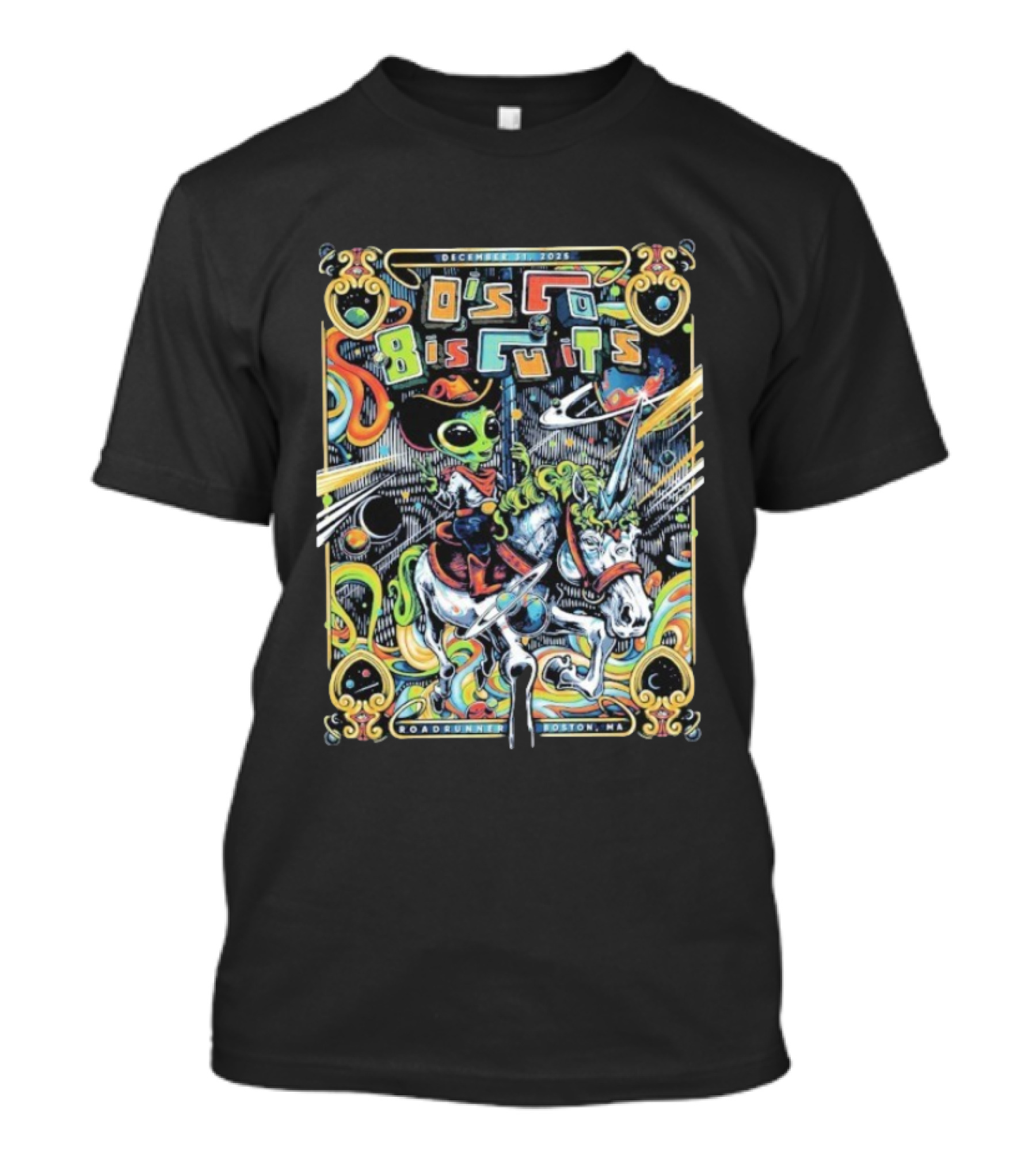 The Disco Biscuits Alien Cowboy Boston December 31 2025 Road Runner Event Night 2 T-Shirt