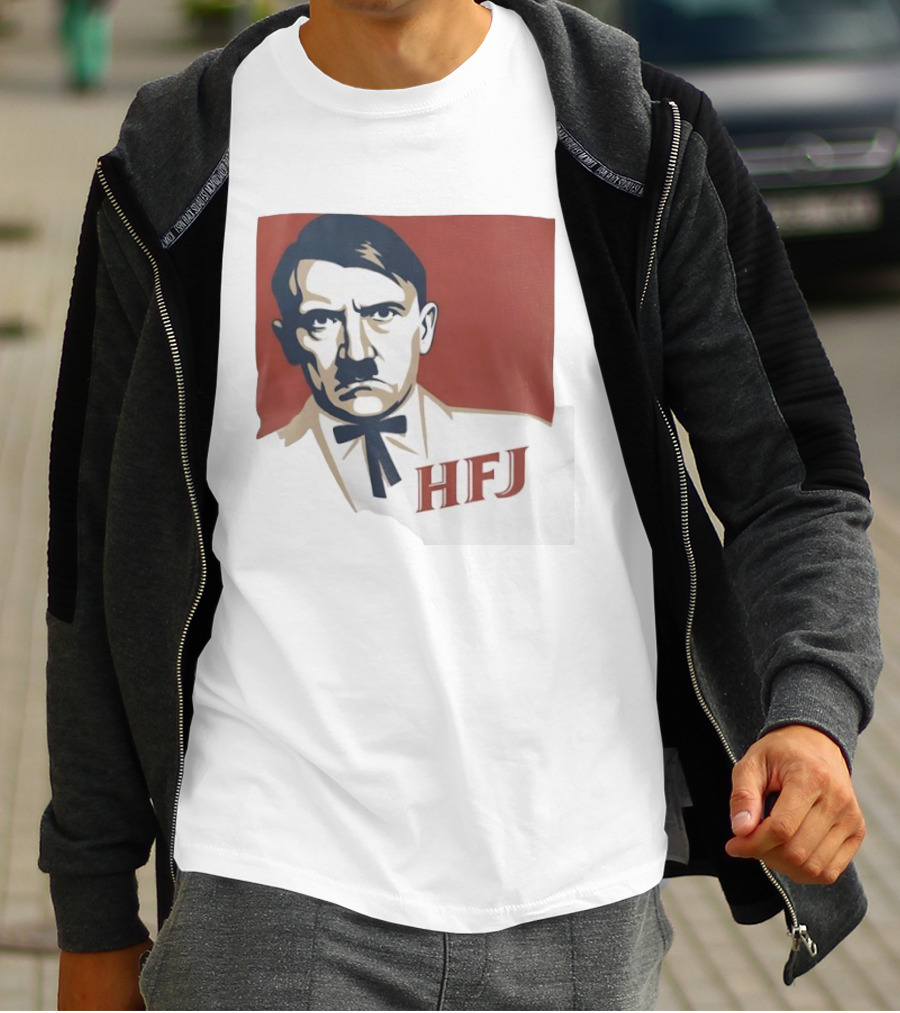 Adolf Hitler HFJ KFC Parody Logo T-Shirt