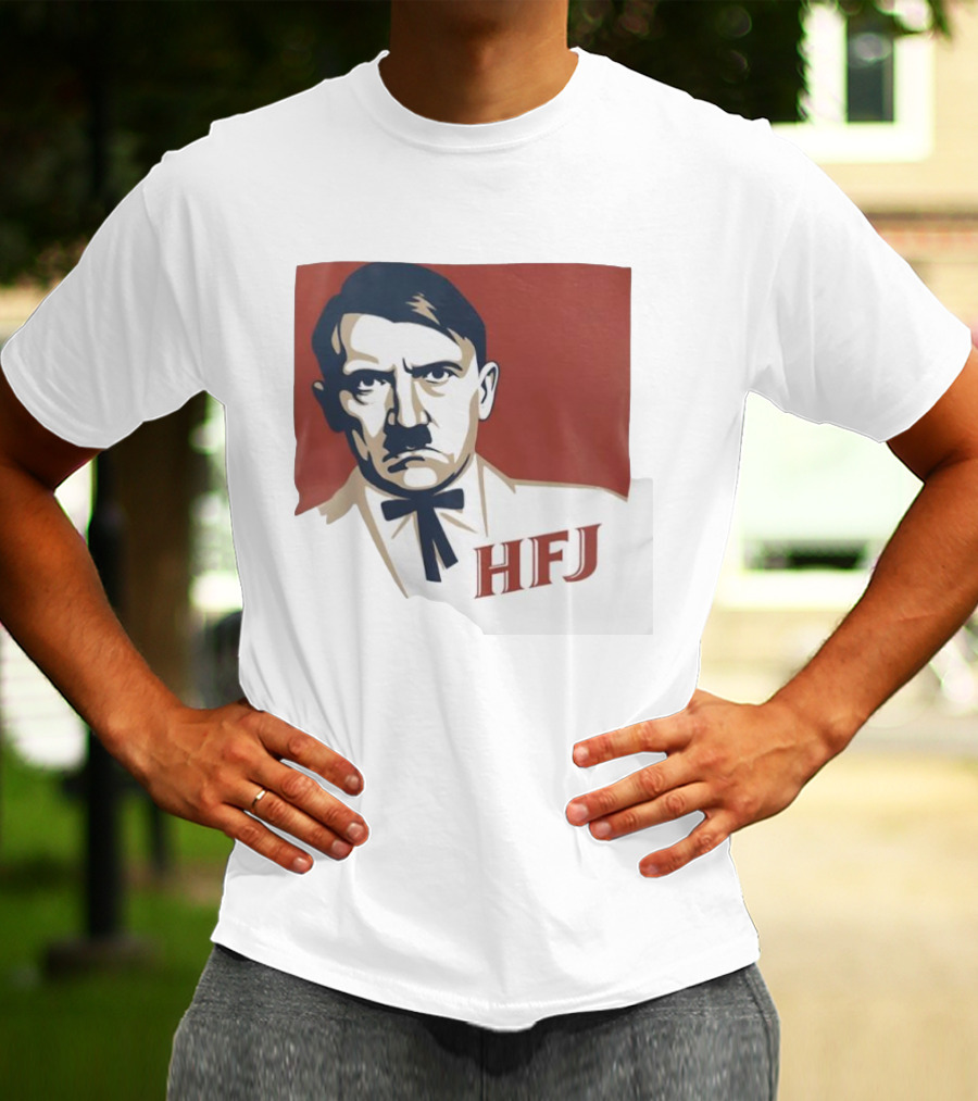 Adolf Hitler HFJ KFC Parody Logo T-Shirt