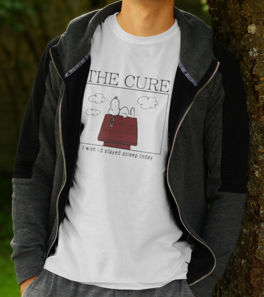 Snoopy The Cure I Wish I’d Stayed Asleep Today T-Shirt