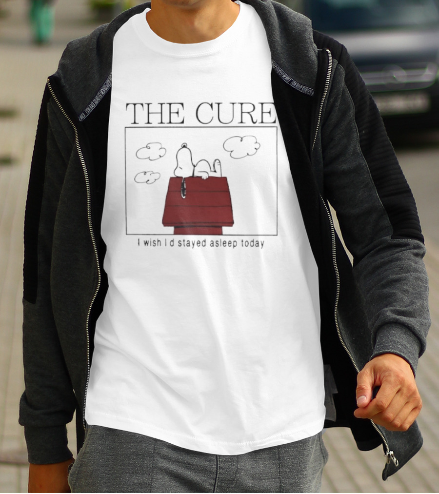 Snoopy The Cure I Wish I’d Stayed Asleep Today T-Shirt