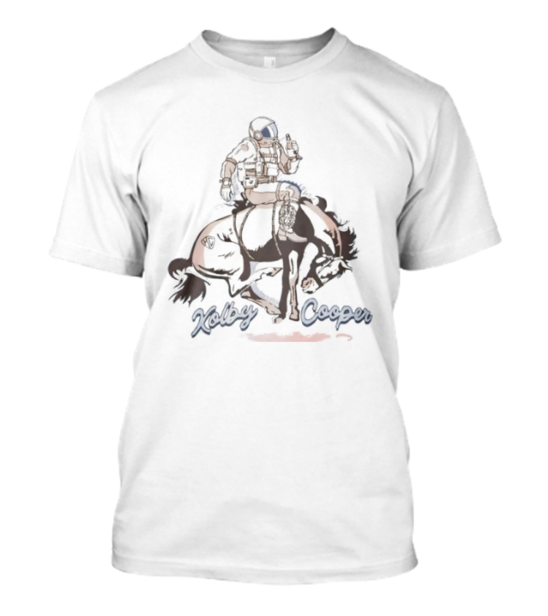 Kolby Cooper Astronaut Cowboy Riding A Rocket 2025 T-Shirt