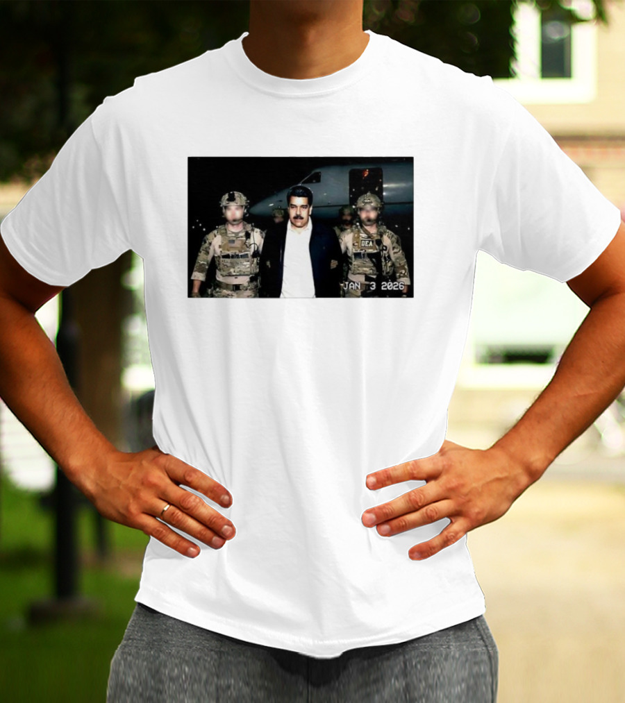 Nicolas Maduro Arrested DEA January 3 2026 T-Shirt