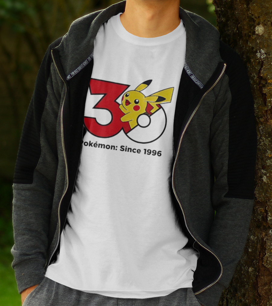 Pokémon 30th Anniversary Since 1996 Pikachu Celebration T-Shirt