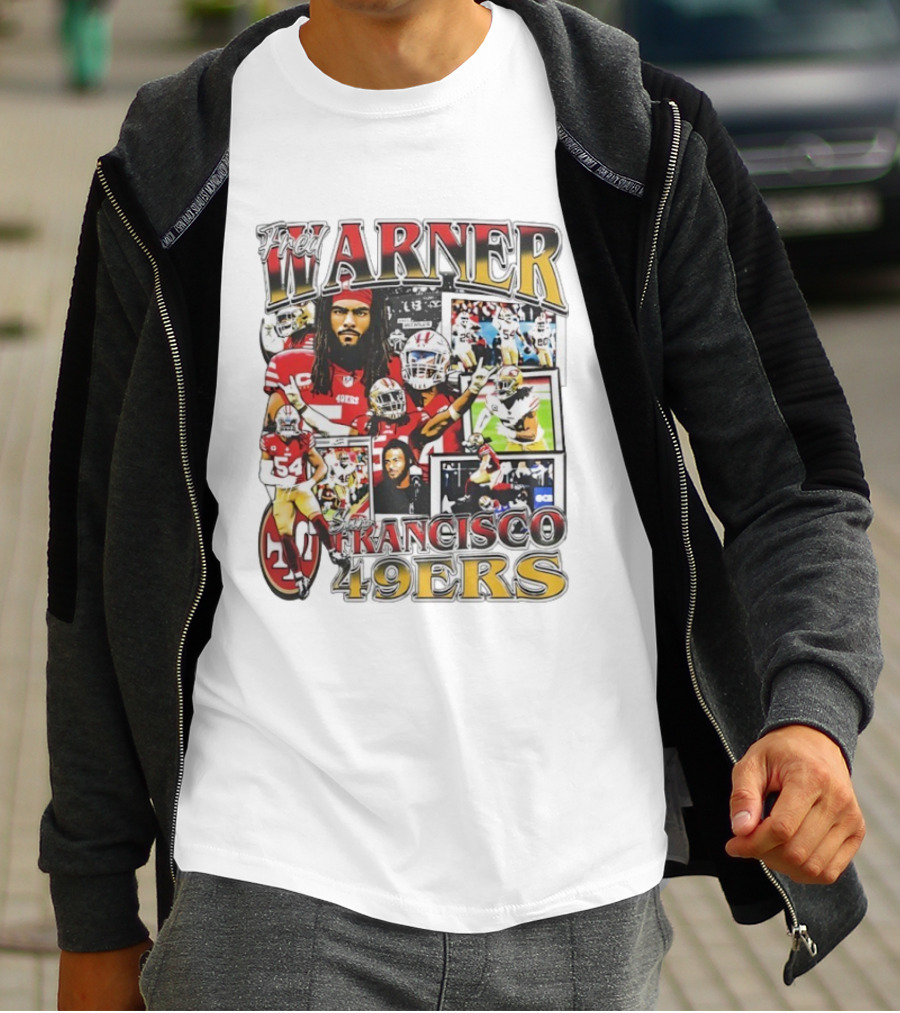 Fred Warner San Francisco 49ers Linebacker NFL Football Collage T-Shirt
