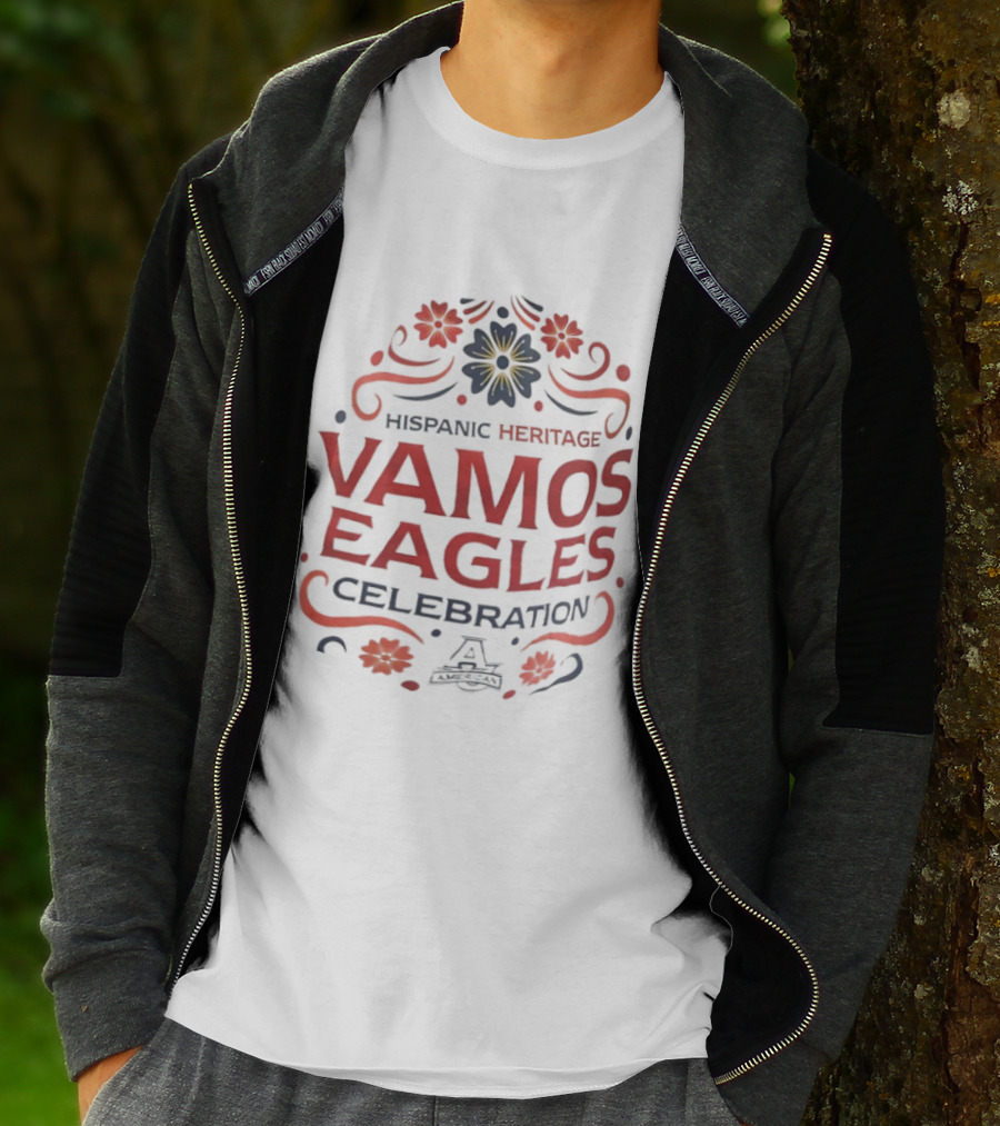 Hispanic Heritage Vamos Eagles Celebration With Floral T-Shirt