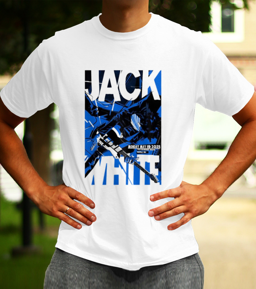 Jack White Seattle WA May 19th 2025 Concert Tour Collectible T-Shirt