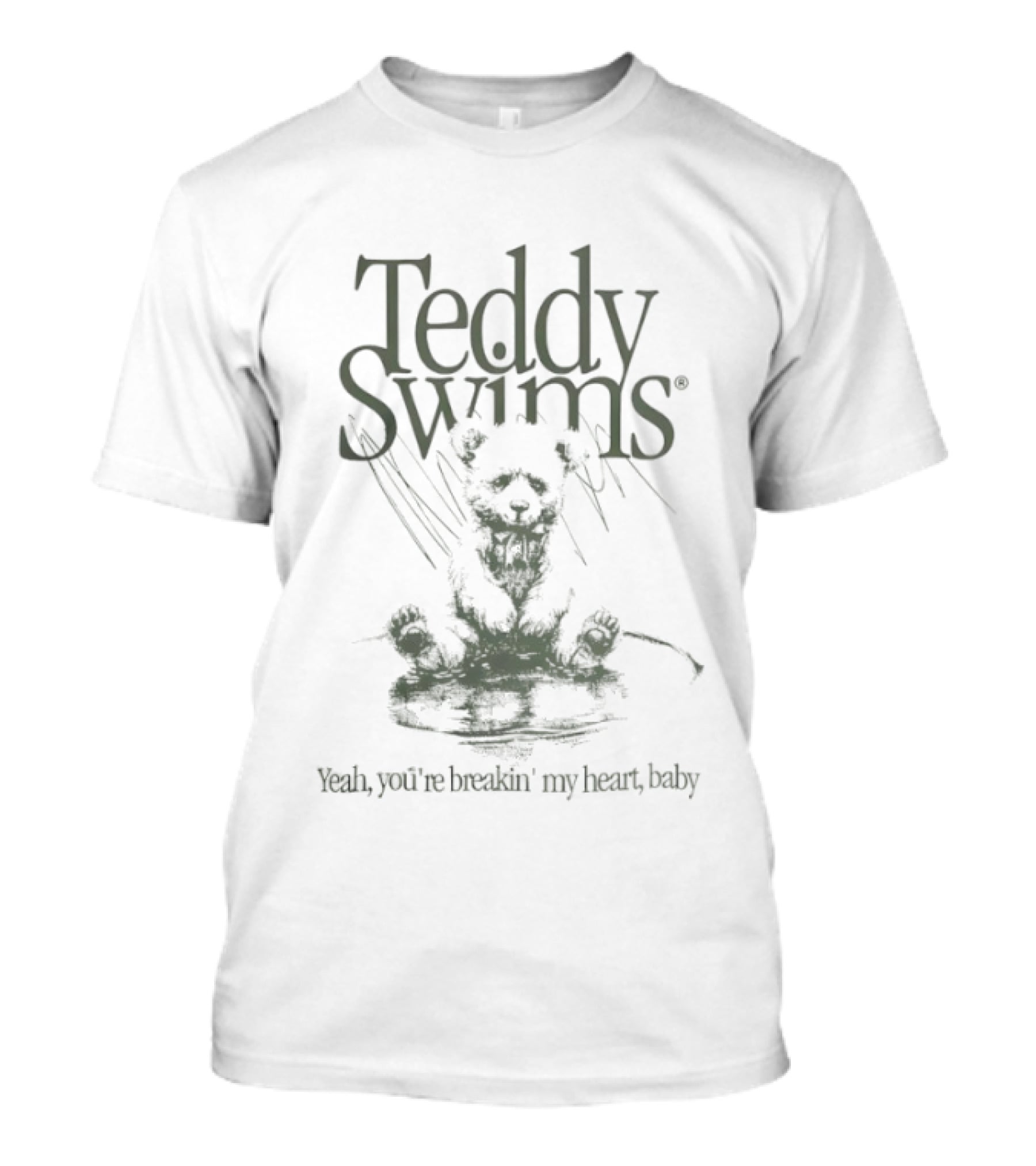 Teddy Swims Yeah You're Breakin' My Heart Baby Bear T-Shirt