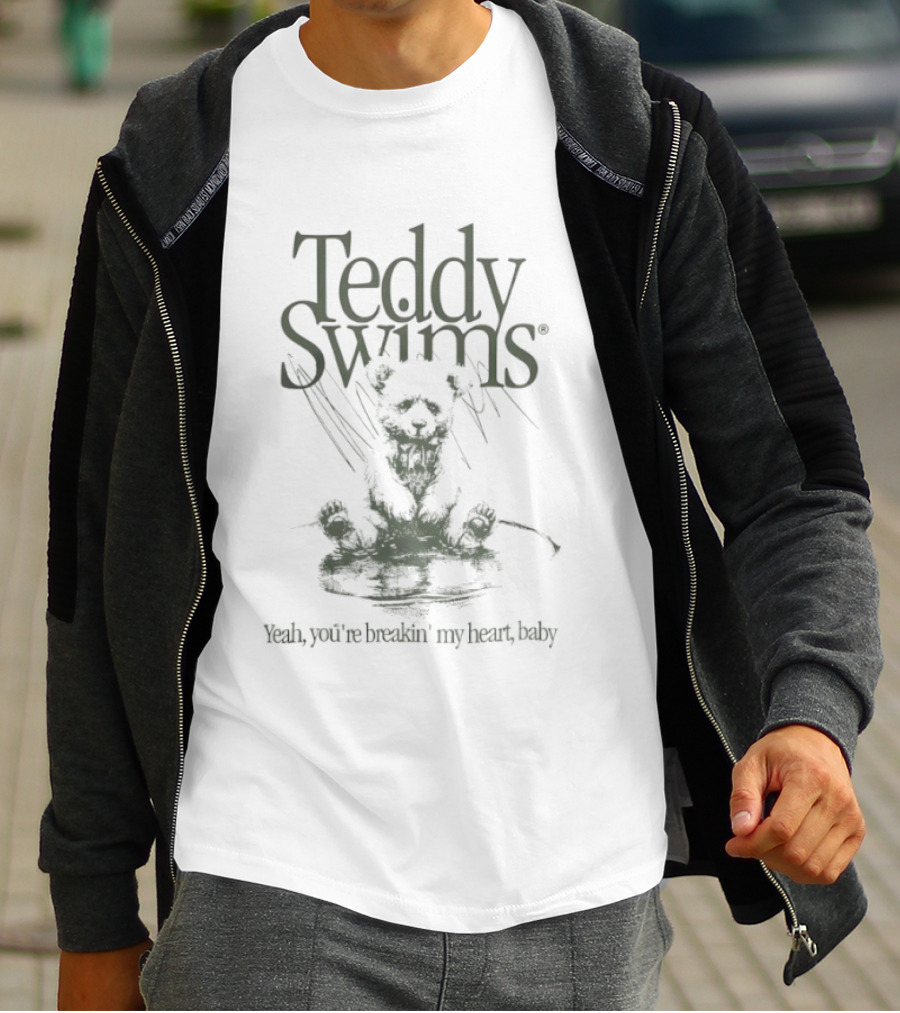 Teddy Swims Yeah You're Breakin' My Heart Baby Bear T-Shirt