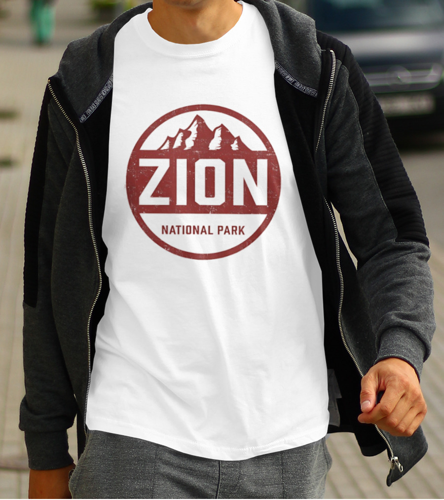 Zion National Park Utah Mountain Rustic T-Shirt