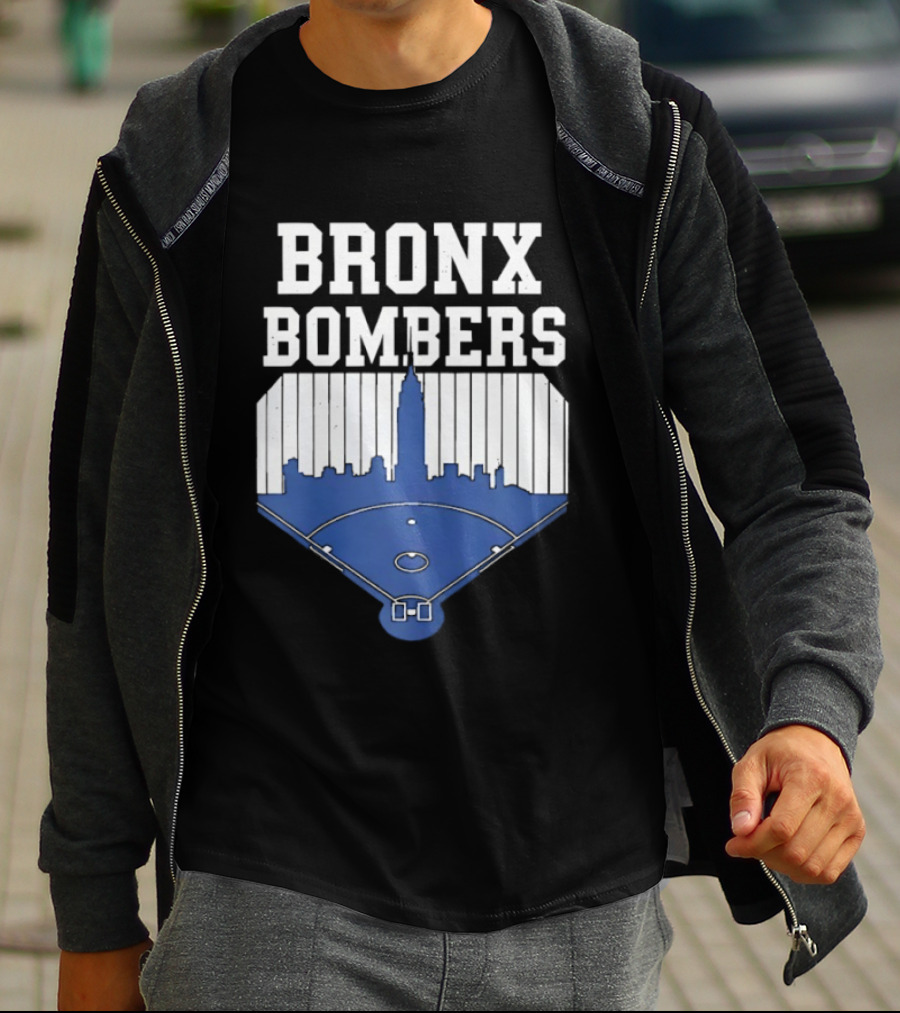 Bronx Bombers Baseball Skyline T-Shirt
